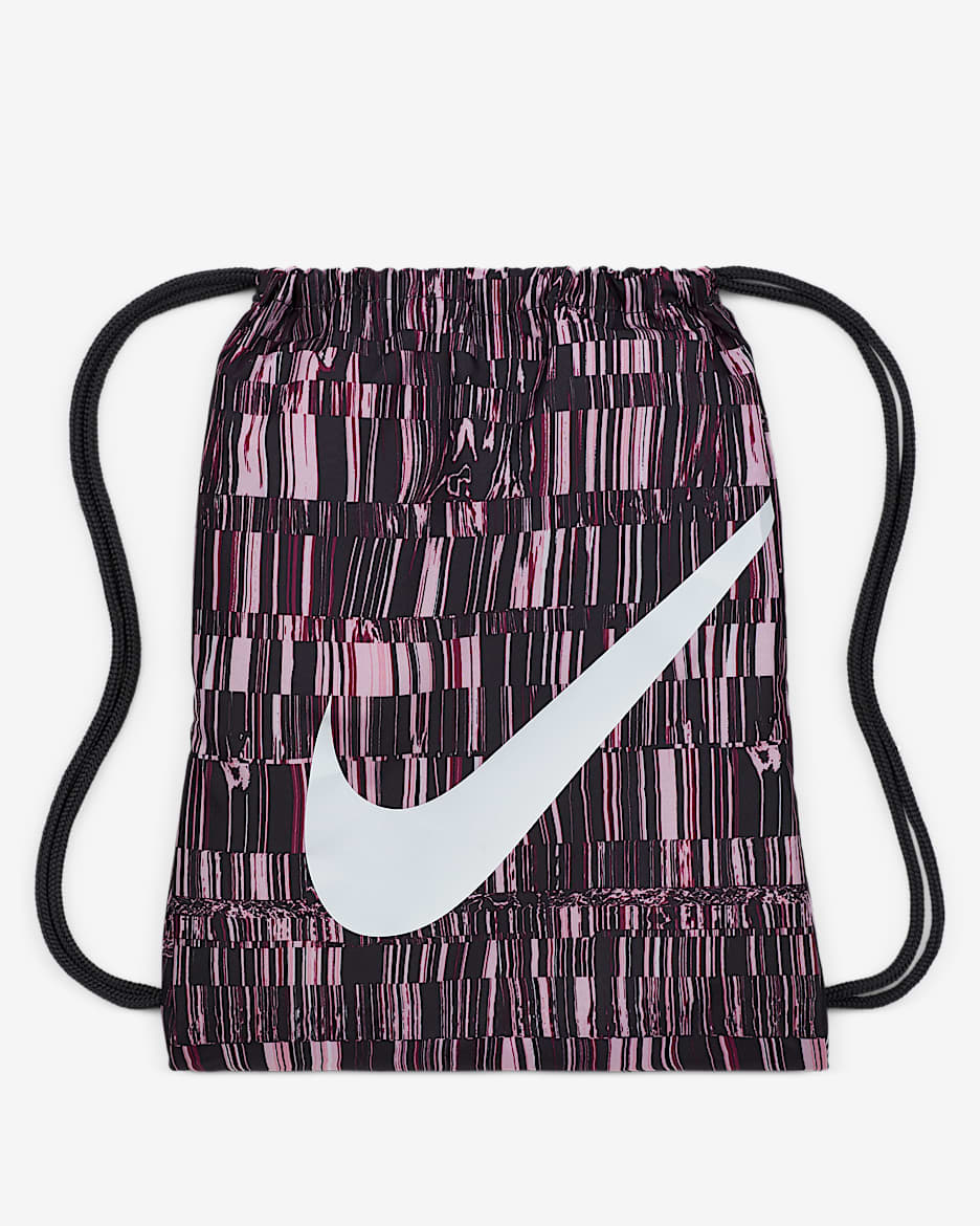 Nike Kids' Printed Gym Sack - Dark Smoke Grey/Dark Smoke Grey/White