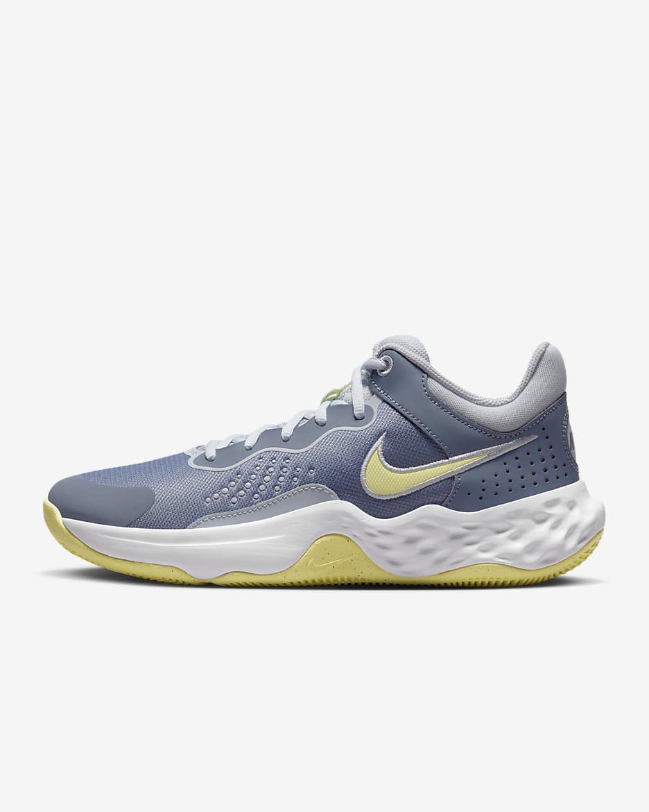 Nike Fly.By Mid 3 Basketball Shoes - Ashen Slate/Football Grey/White/Citron Tint