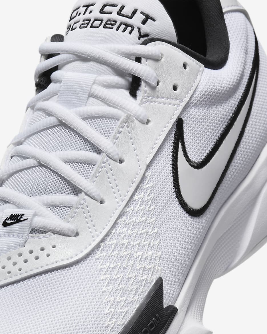 Nike G.T. Cut Academy EP Basketball Shoes - White/Black