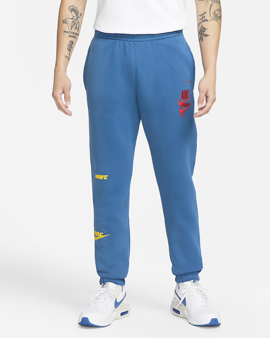 Nike Sportswear Sport Essentials+ Men's Fleece Pants - Dark Marina Blue/Black