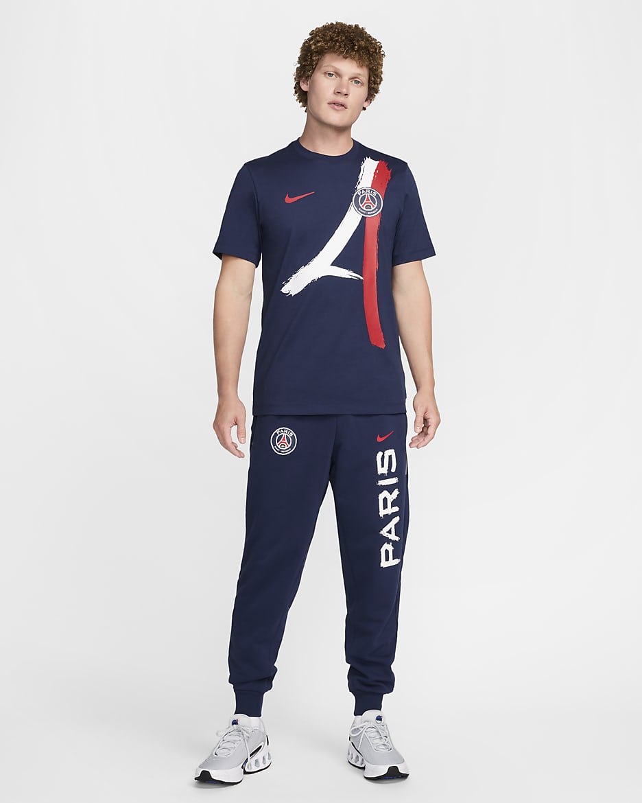 Paris Saint-Germain 客場男款 Nike 足球 T 恤 - Midnight Navy