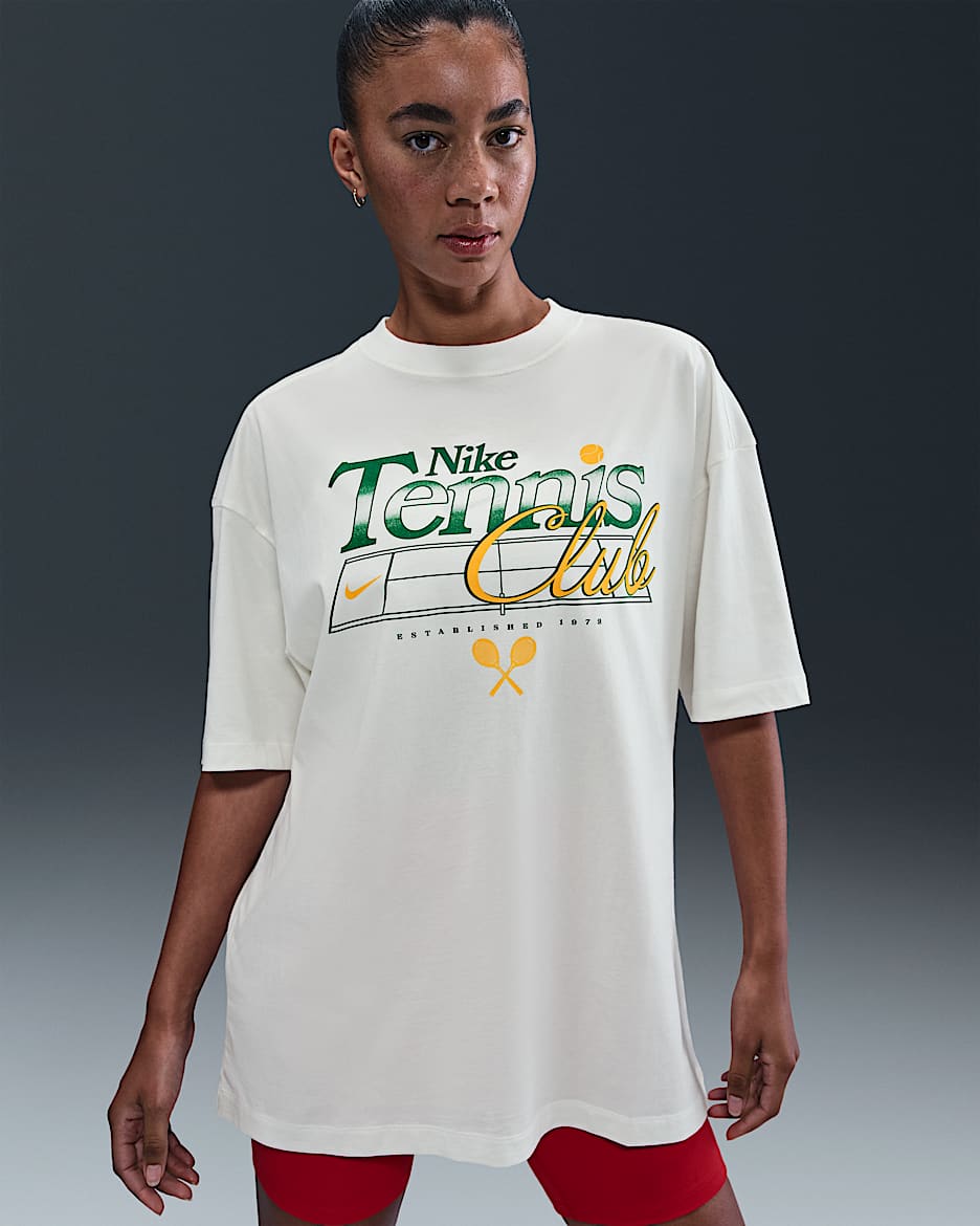 Nike Sportswear Women's Oversized Graphic T-Shirt - Sail
