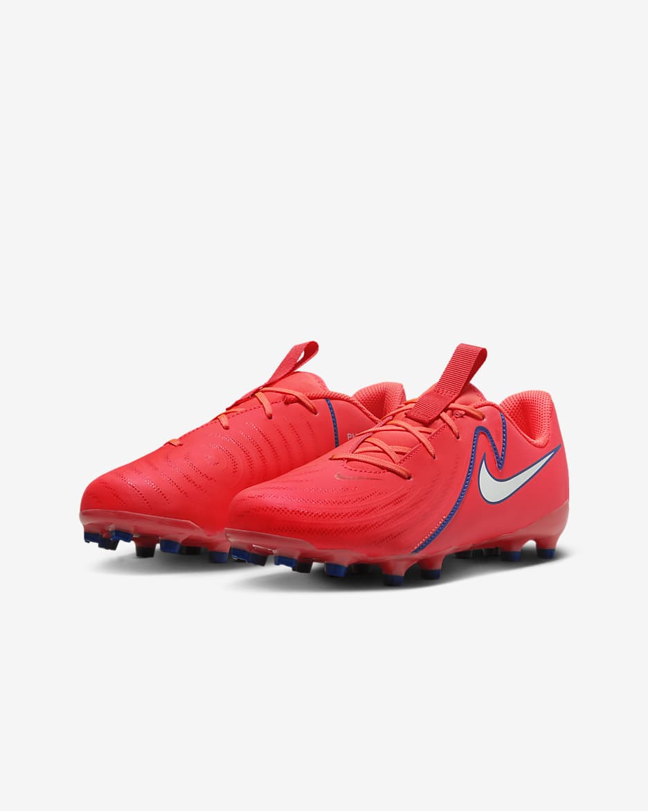 Nike Jr. Phantom GX 2 Academy 'Erling Haaland Force9' Younger/Older Kids' MG Low-Top Football Boot - Bright Crimson/White