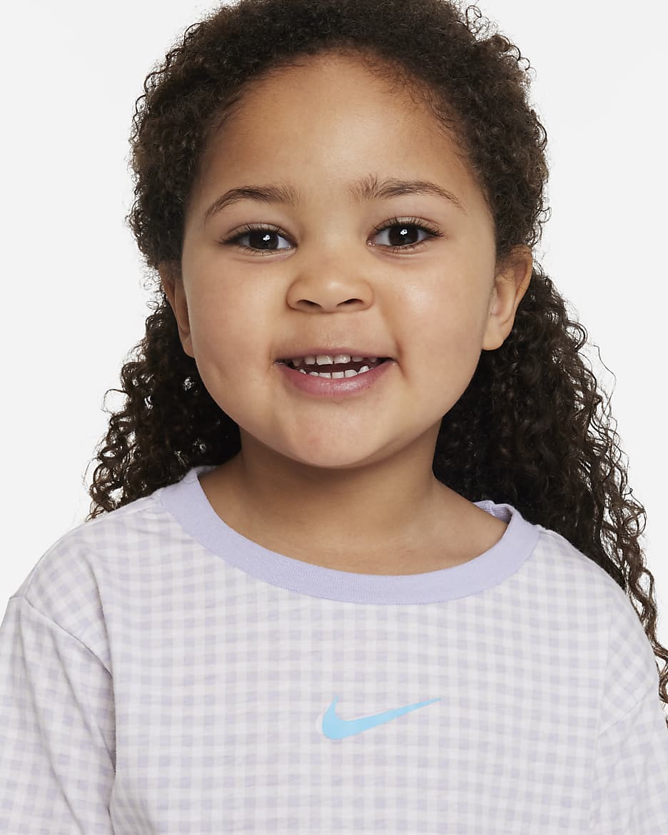 Nike Pic-Nike Boxy Tee and Shorts Set Toddler 2-Piece Set - Baltic Blue