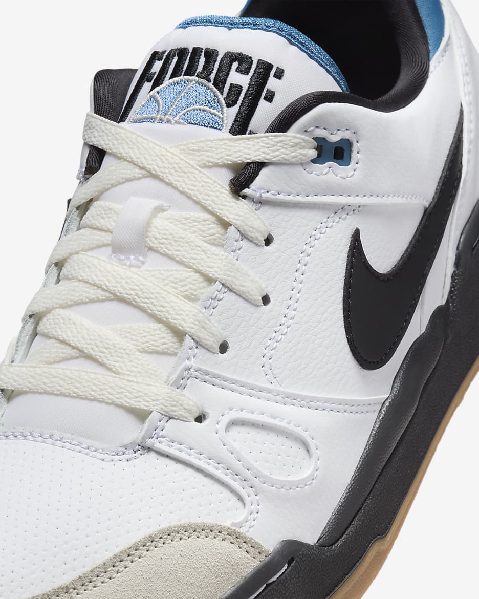 Tenis para hombre Nike Full Force Low - Blanco/Fantasma/Tormenta del Egeo/Negro