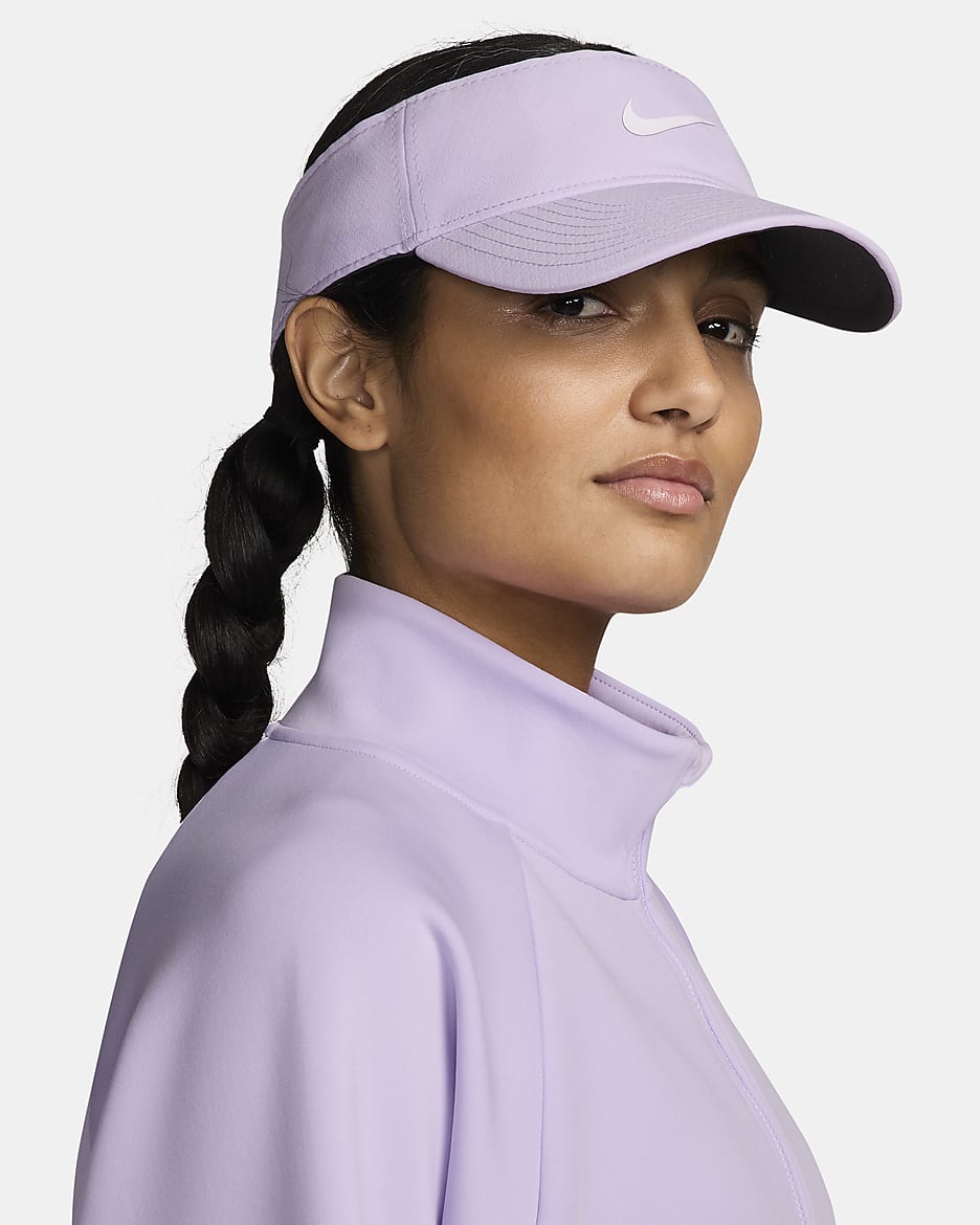 Nike Dri-FIT Ace Swoosh Visor - Lilac Bloom/Anthracite/White