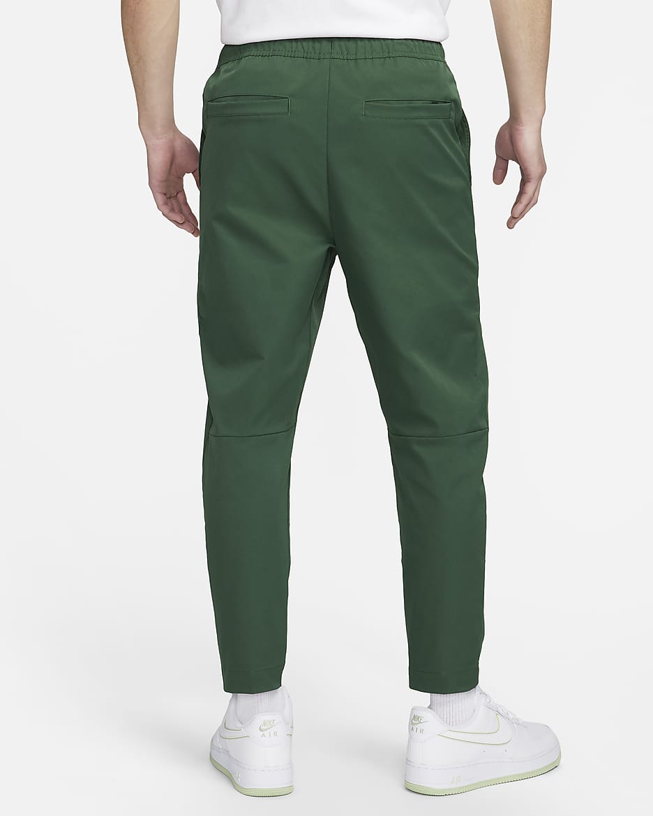 Nike Club Men's Woven Tapered-Leg Trousers - Fir/White