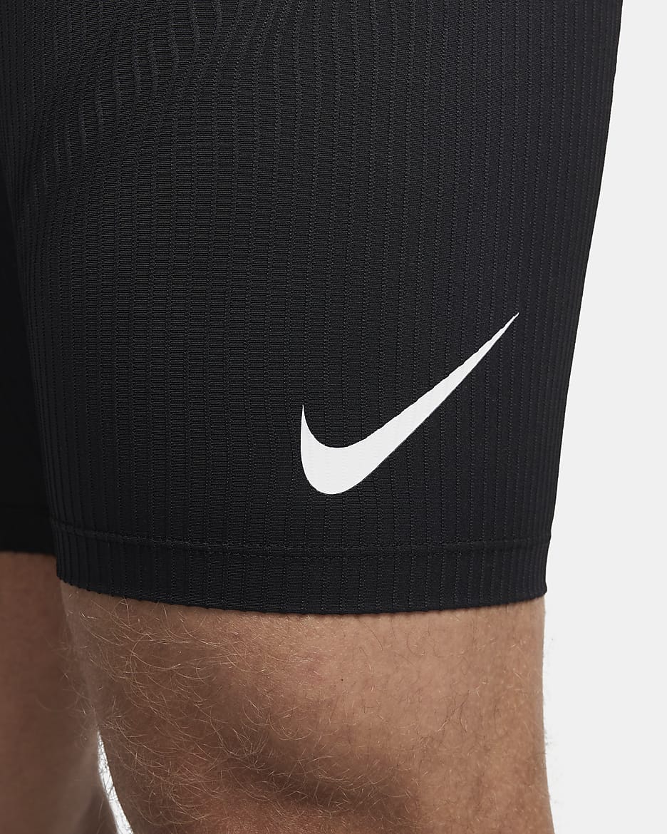 Mallas de correr Dri-FIT ADV de medio largo para hombre Nike Aero Swift - Negro/Blanco cumbre