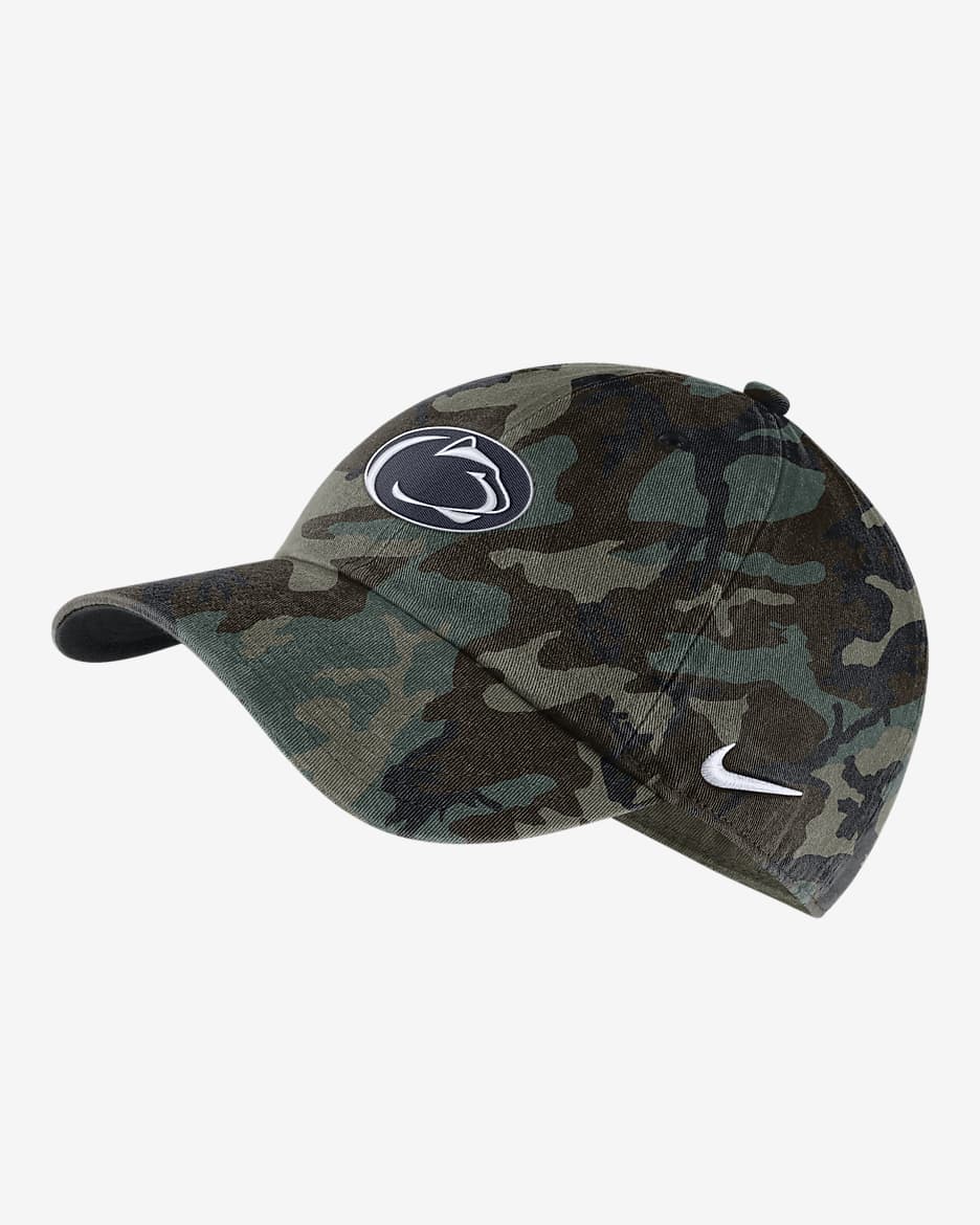Nike College Heritage86 (Penn State) Cap - Medium Olive/Black