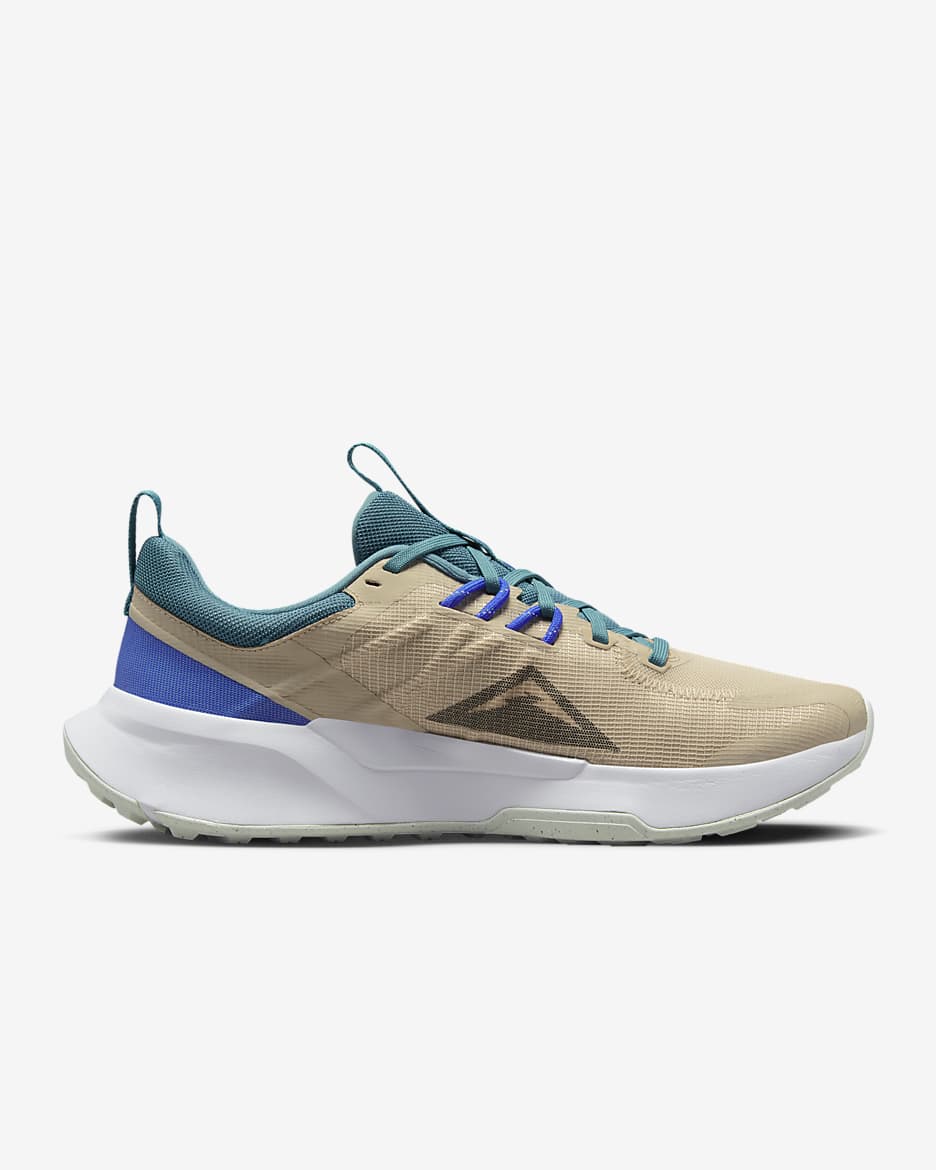 Nike Juniper Trail 2 Men's Trail-Running Shoes - Sand Drift/Mineral Teal/Football Grey/Obsidian