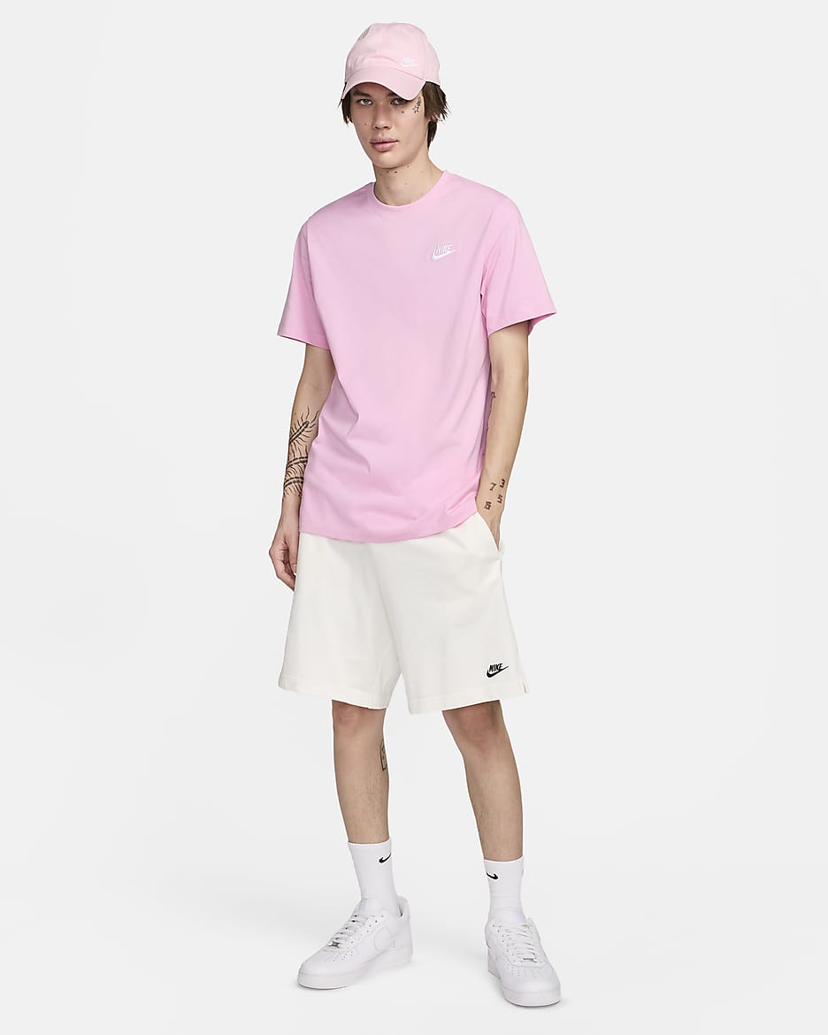 Nike Sportswear Club Men's T-Shirt - Pink Rise