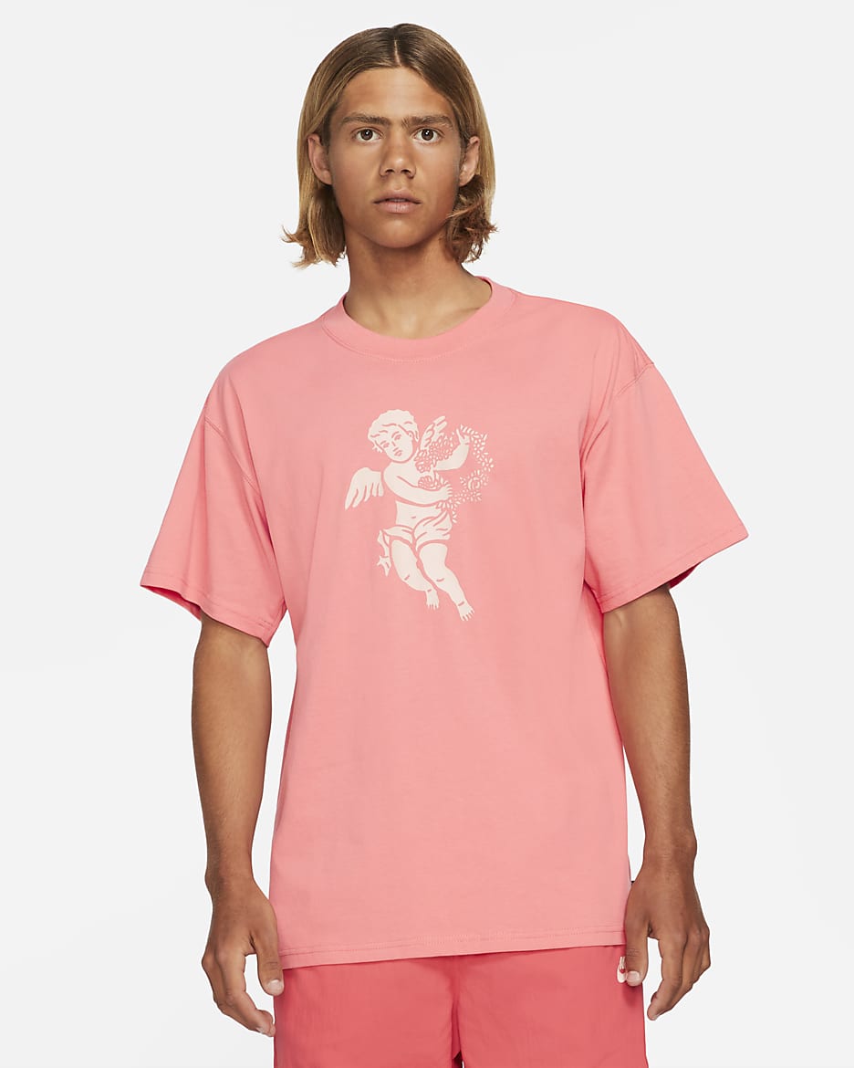 Nike SB Men's Graphic Skate T-Shirt - Pink Salt