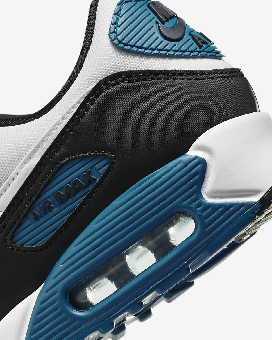 Nike Air Max 90 Men's Shoes - Light Smoke Grey/Black/Industrial Blue/Summit White