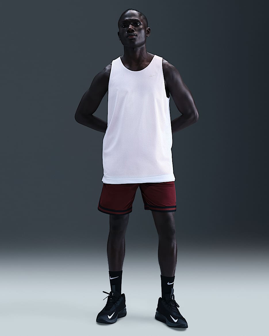Nike DNA Men's Dri-FIT 8" Basketball Shorts - Dark Team Red/Black/Black