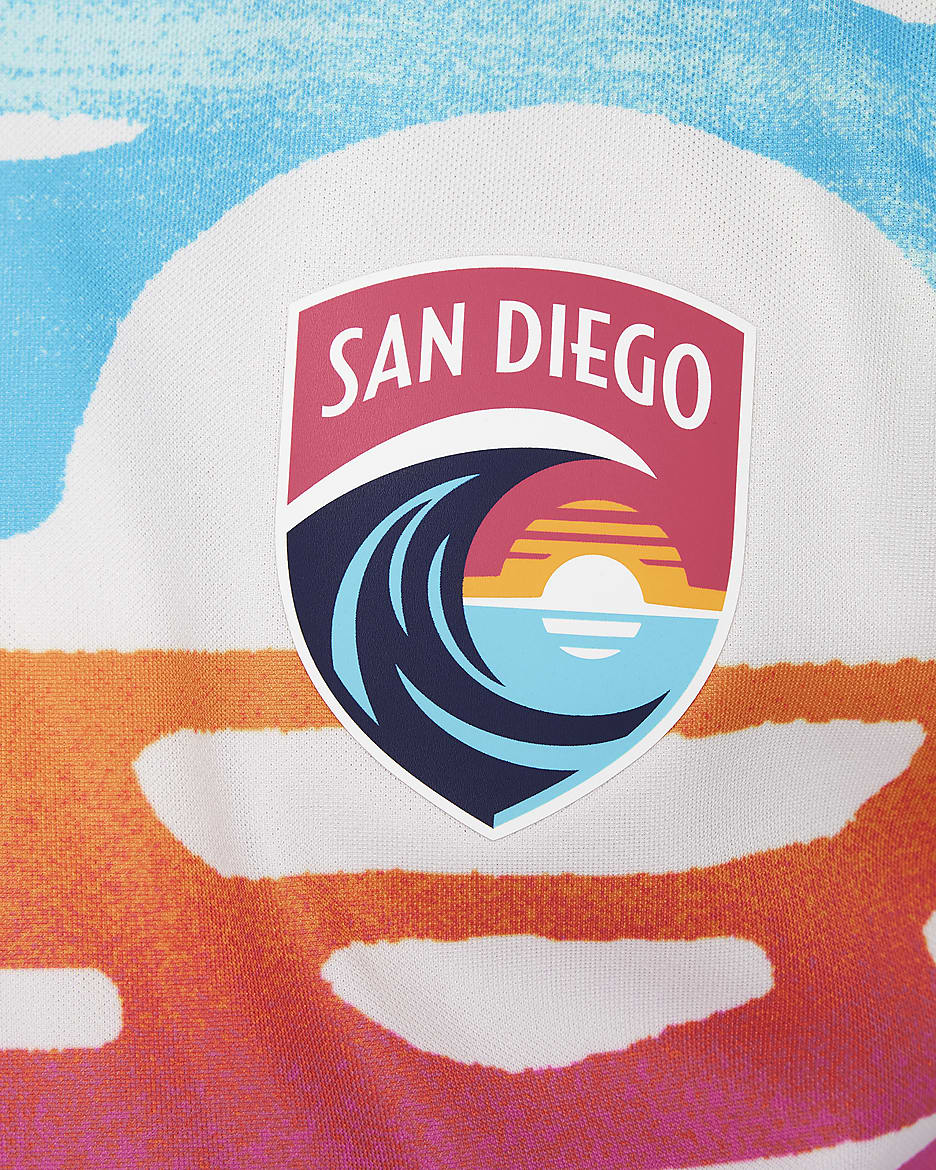 San Diego Wave FC 2024 Stadium Primary Big Kids' Nike Dri-FIT NWSL Replica Jersey - White