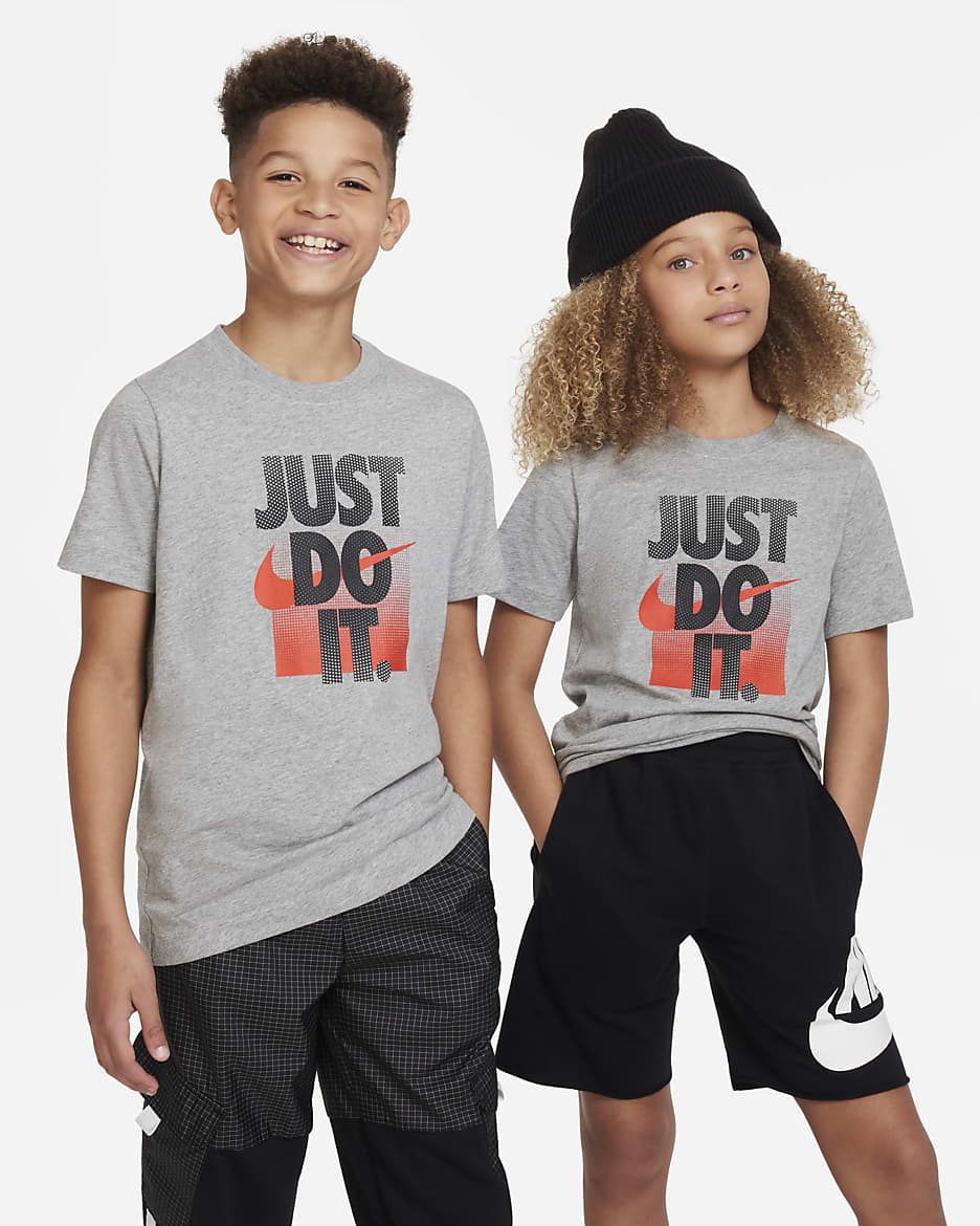 Nike Sportswear 大童 T 恤 - Dark Grey Heather
