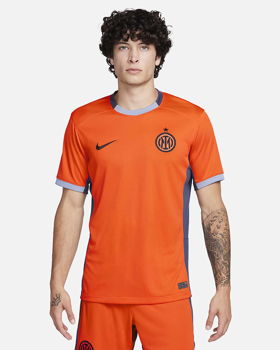 Inter Milan 2023/24 Stadium Third Men's Nike Dri-FIT Soccer Jersey - Safety Orange/Thunder Blue/Ashen Slate/Black