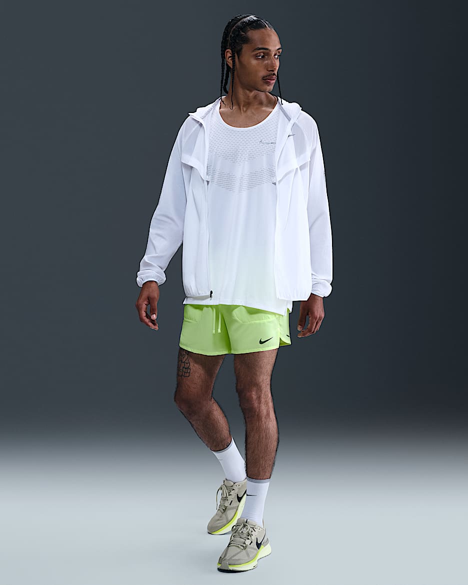 Nike Stride Men's Dri-FIT 5" 2-in-1 Running Shorts - Barely Volt/Barely Volt/Barely Volt