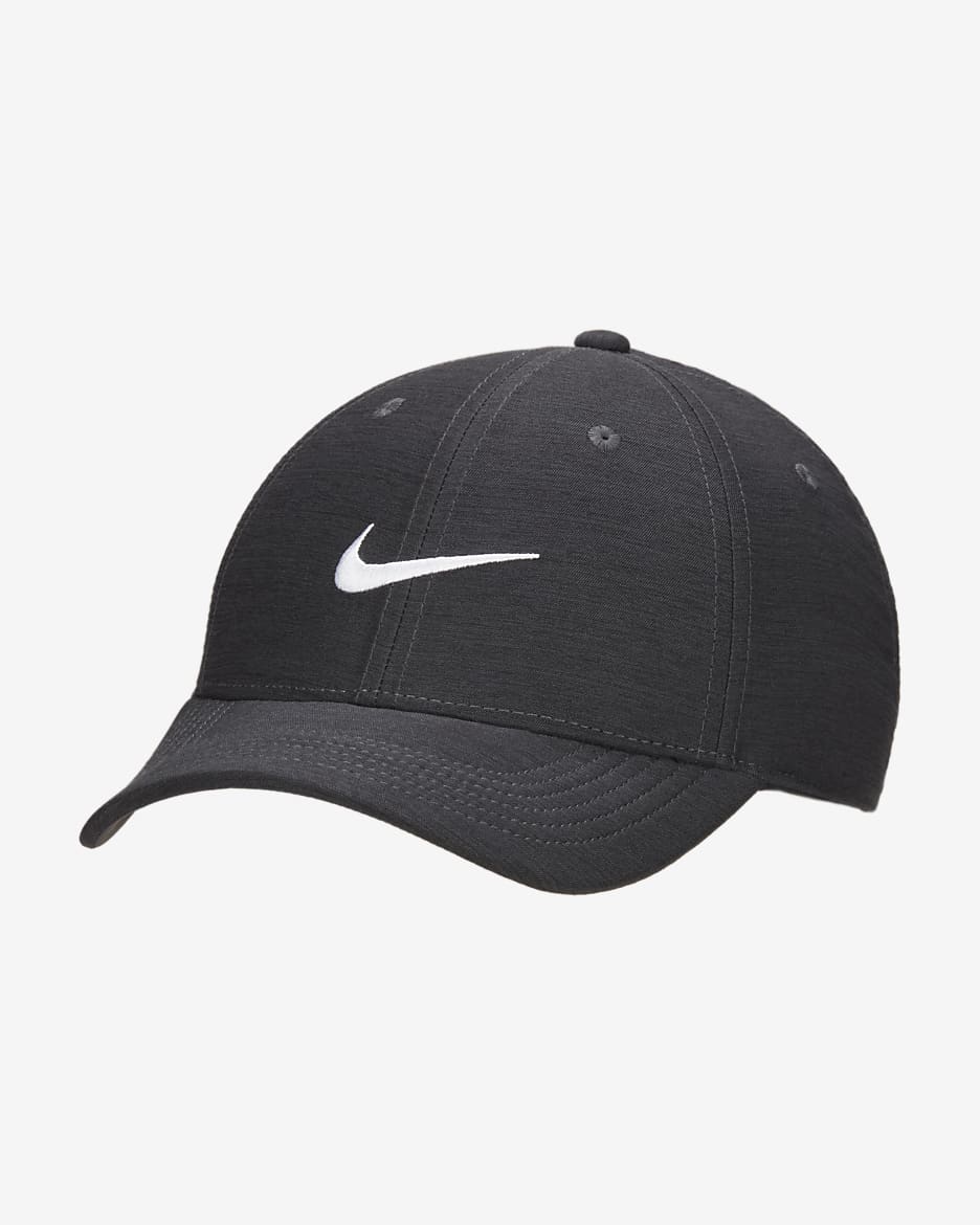 ナイキ Dri-FIT クラブ ストラクチャード ヘザード キャップ - ブラック/ダークスモークグレー/ホワイト