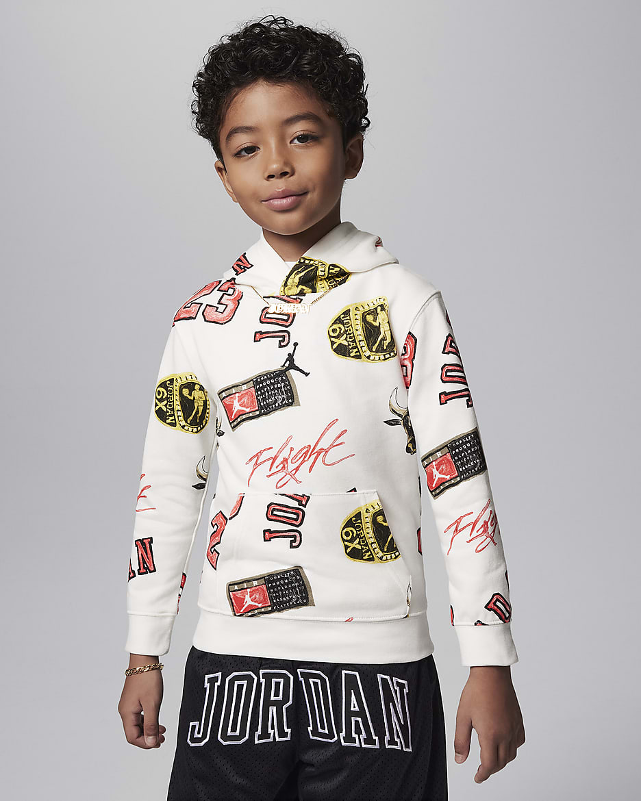 Jordan MJ Essentials Little Kids' Pullover Hoodie - Sail