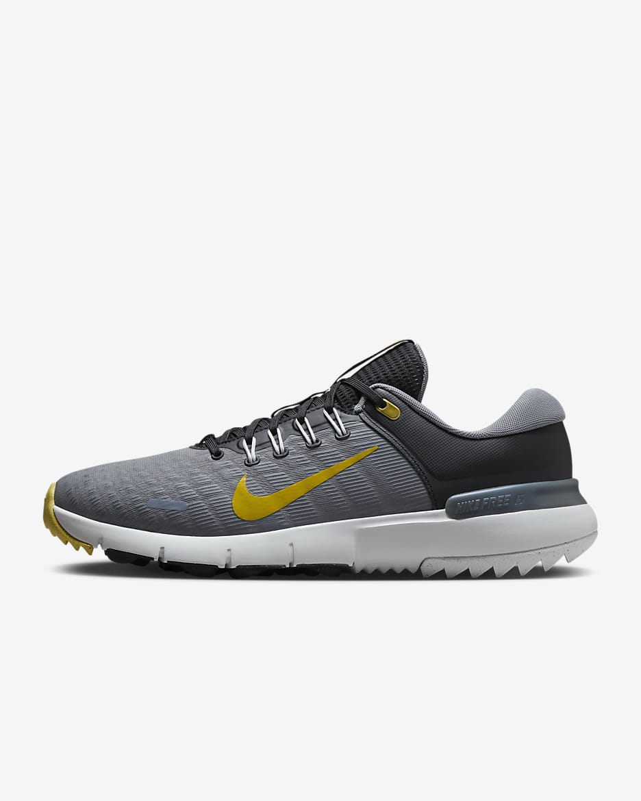 Nike Free Golf NN Golf Shoes (Wide) - Black/Cool Grey/Pure Platinum/Infinite Gold