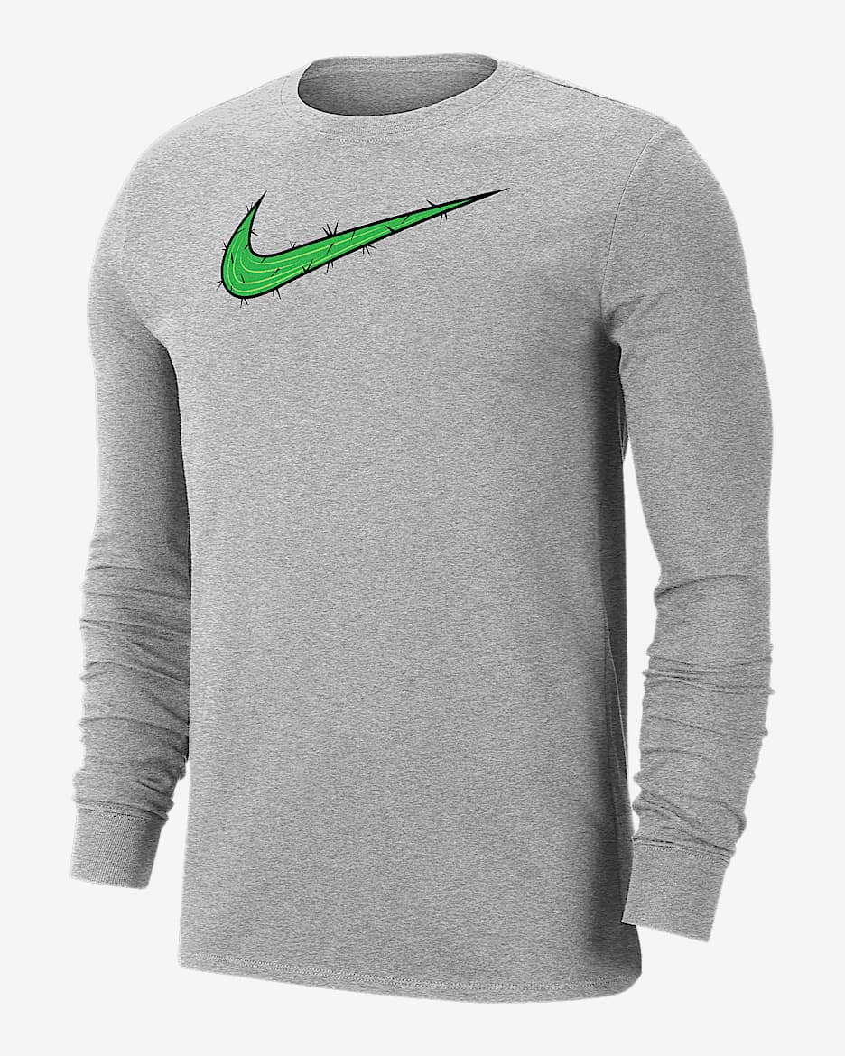 Nike Men's Dri-FIT Golf Long-Sleeve T-Shirt - Dark Grey Heather