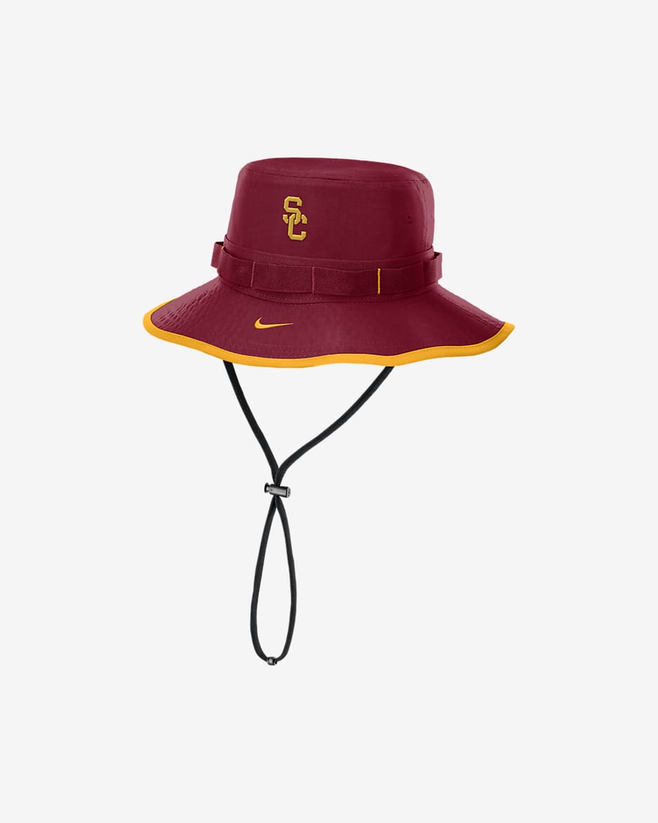 USC Trojans On-Field Apex Boonie Men's Nike Dri-FIT College Bucket Hat - Team Crimson