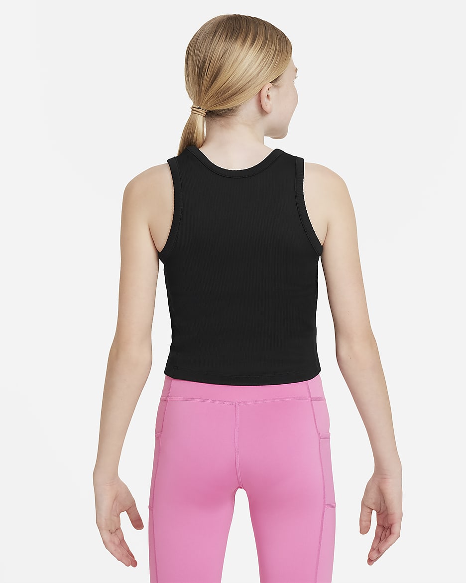 Nike Dri-FIT Tanktop für Mädchen - Schwarz