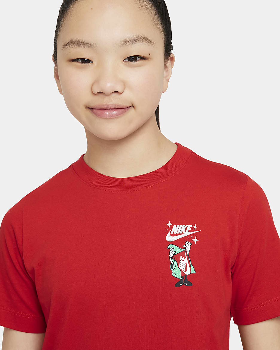 Nike Sportswear "Lunar New Year" Older Kids' T-Shirt - University Red