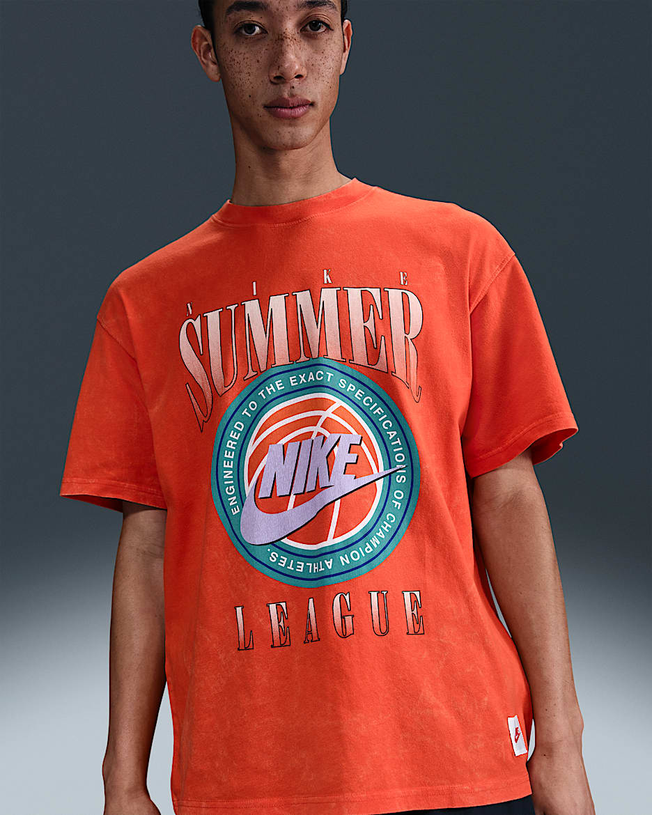 Nike Playera de básquetbol Max90 para hombre - Rojo picante