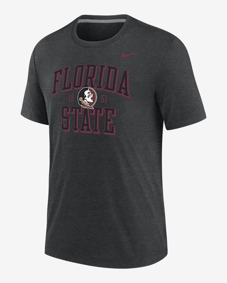 Florida State Men's Nike College T-Shirt - Black Heather