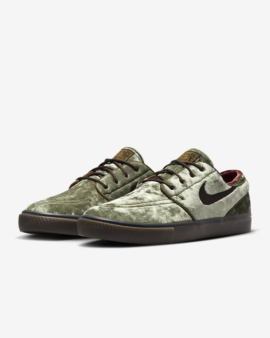 Scarpa da skateboard Nike SB Zoom Janoski OG+ SE - Medium Olive/Baroque Brown/Dark Team Red/Velvet Brown