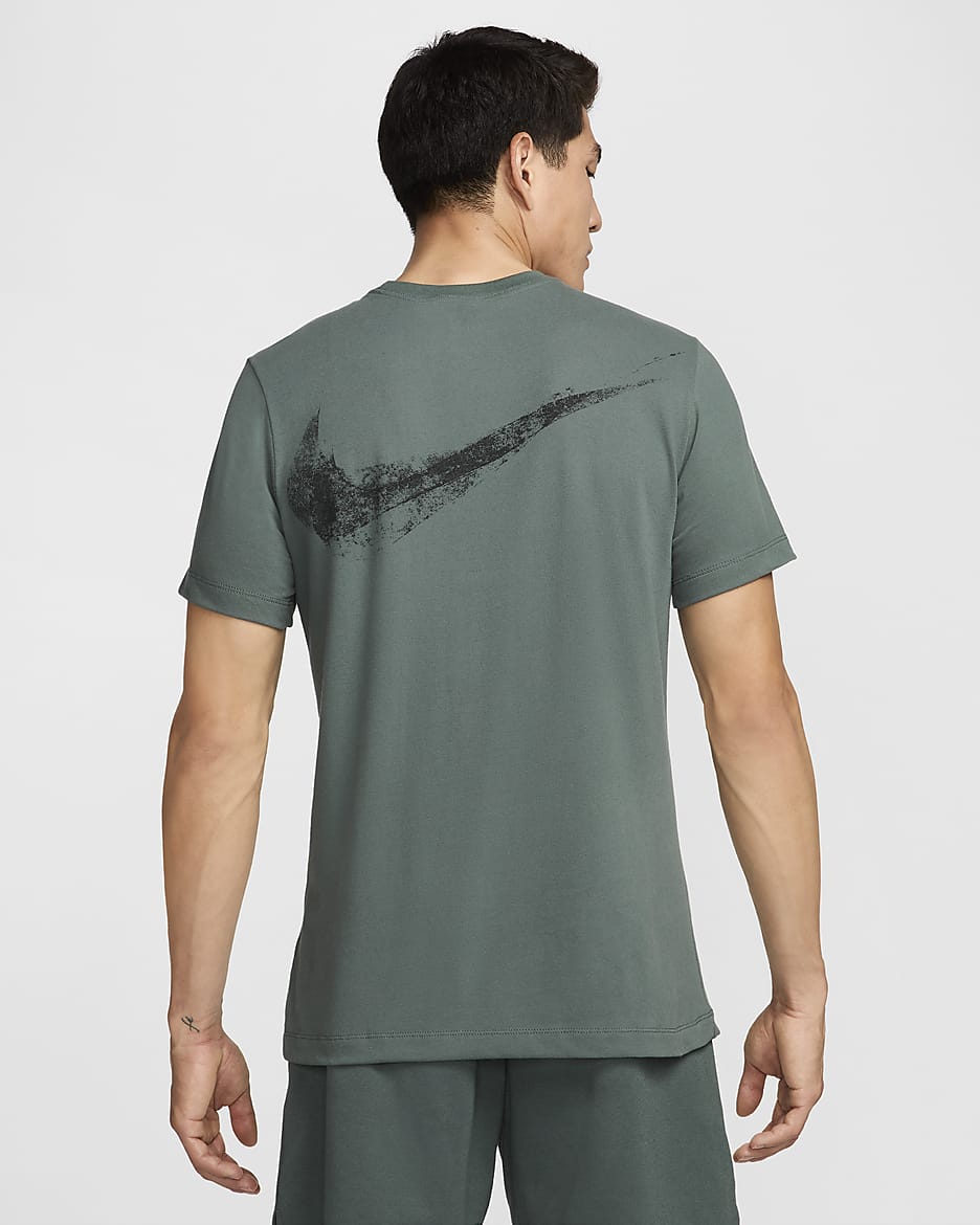 Nike Men's Dri-FIT Fitness T-Shirt - Vintage Green