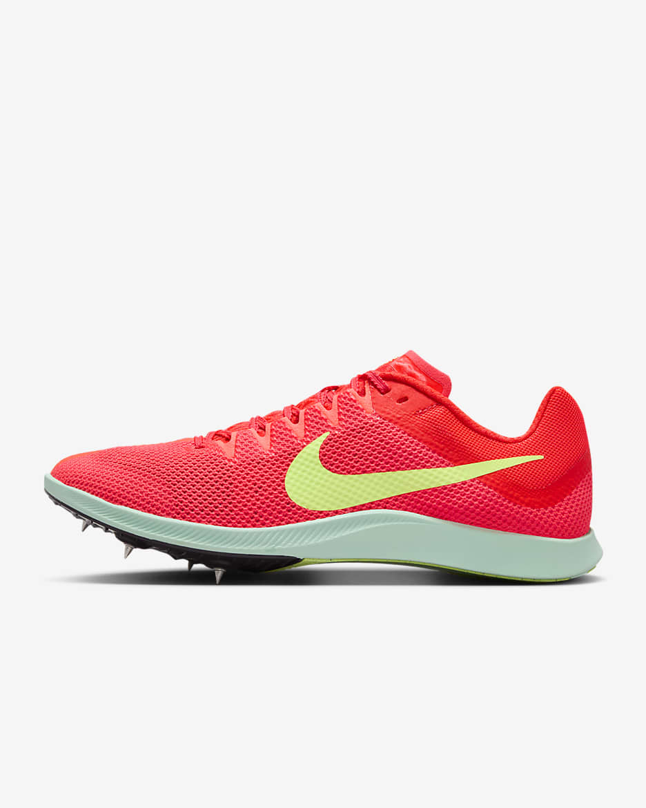 Nike Zoom Rival Distance Athletics Distance Spikes - Bright Crimson/Barely Volt/Lime Blast/Washed Coral