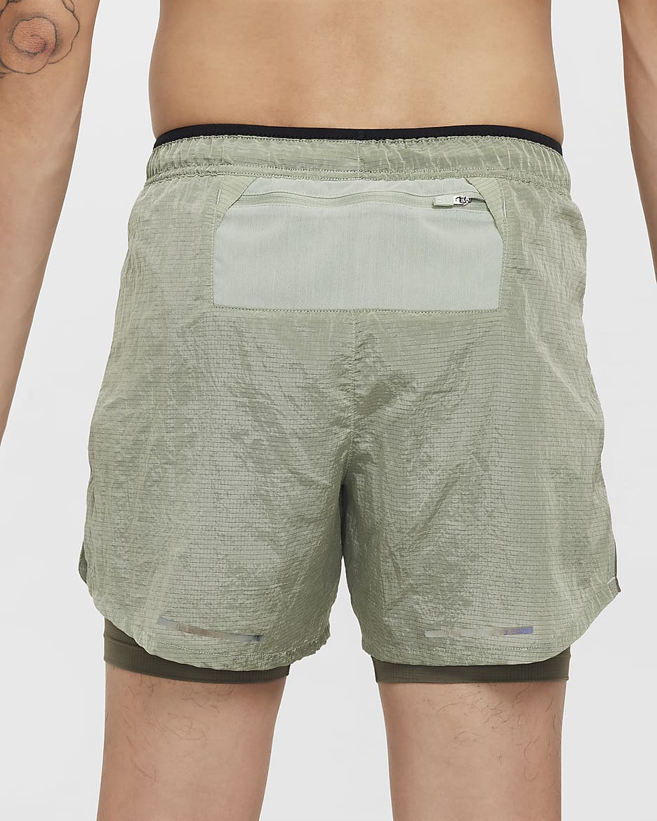 Nike Stride Running Division Men's 5" Dri-FIT Water-Repellent 2-in-1 Running Shorts - Jade Horizon