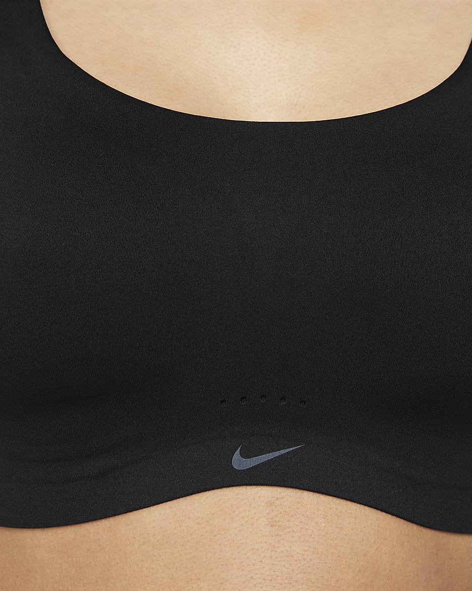 Nike Alate Coverage Women's Medium-Support Padded Sports Bra - Black/Black/Cool Grey