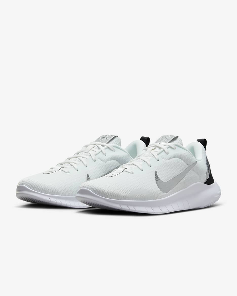 Nike Flex Experience Run 12 Premium Women's Road Running Shoes - Summit White/Black/White/Metallic Silver