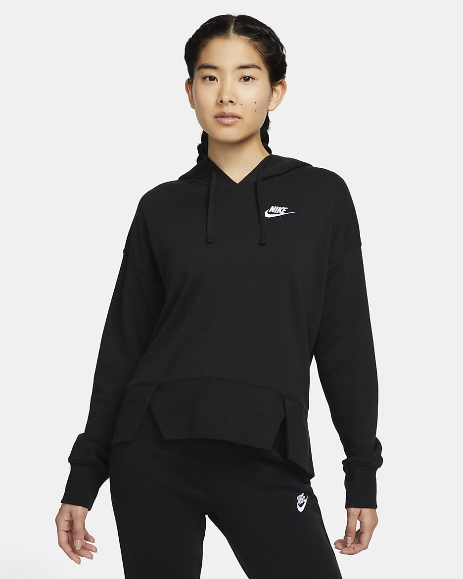 Nike Sportswear Club Fleece Women's Oversized Hoodie - Black/White
