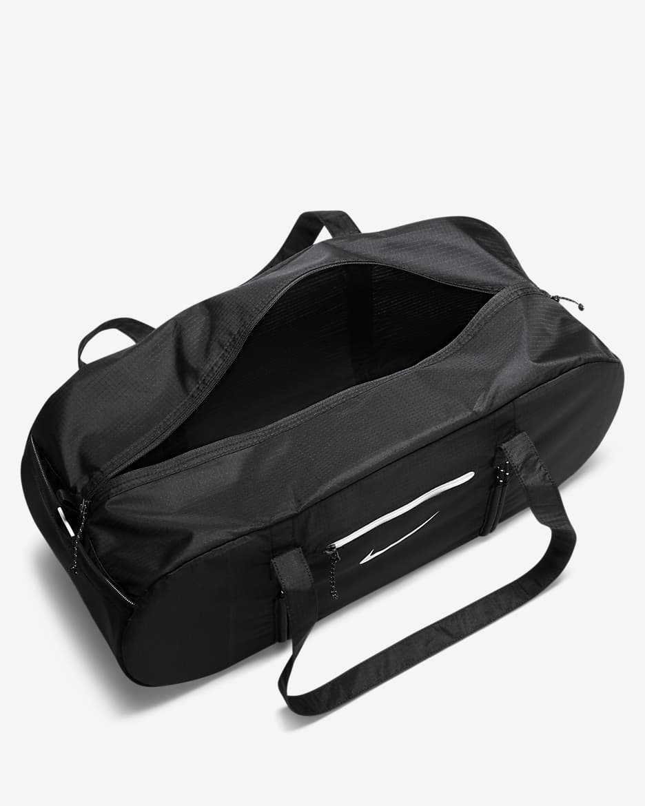 Nike Stash Duffel (21L) - Black/Black/White