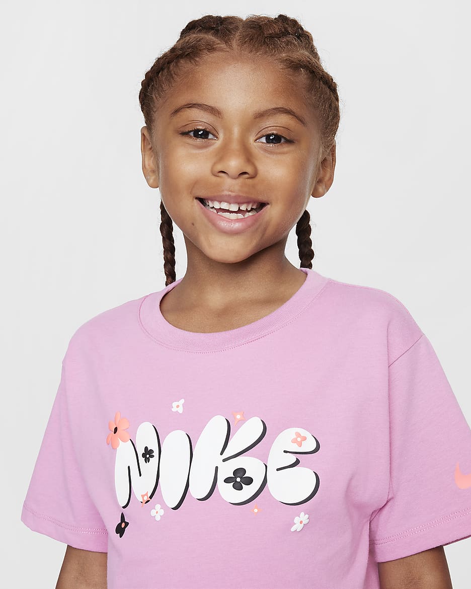 Nike Little Kids' Izzy Graphic T-Shirt - Magic Flamingo