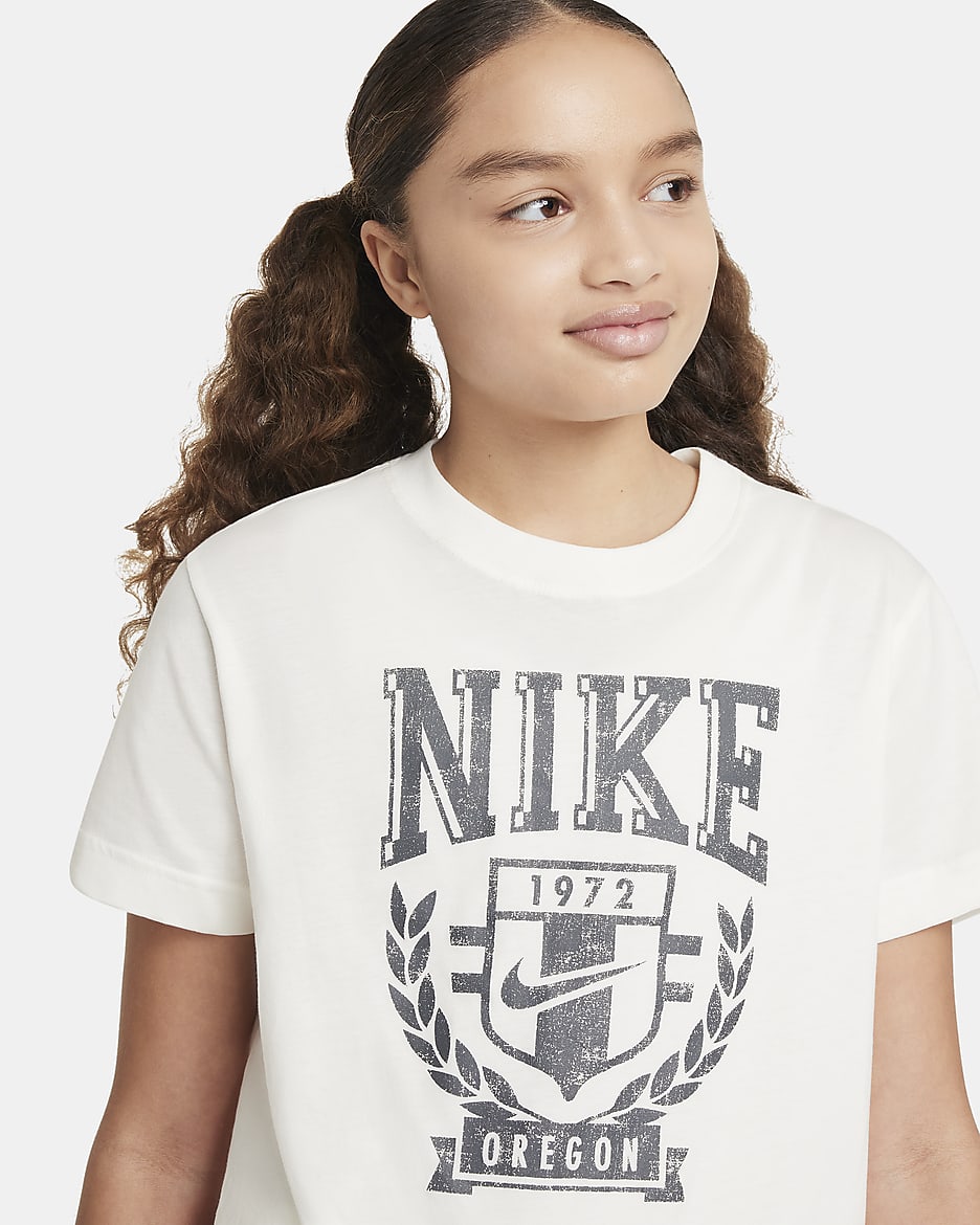 Nike Sportswear Older Kids' (Girls') T-Shirt - Sail