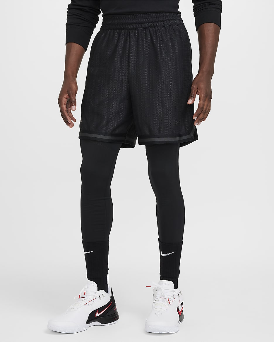 LeBron DNA Men's 6" 3-in-1 Basketball Shorts - Black/Black/Black