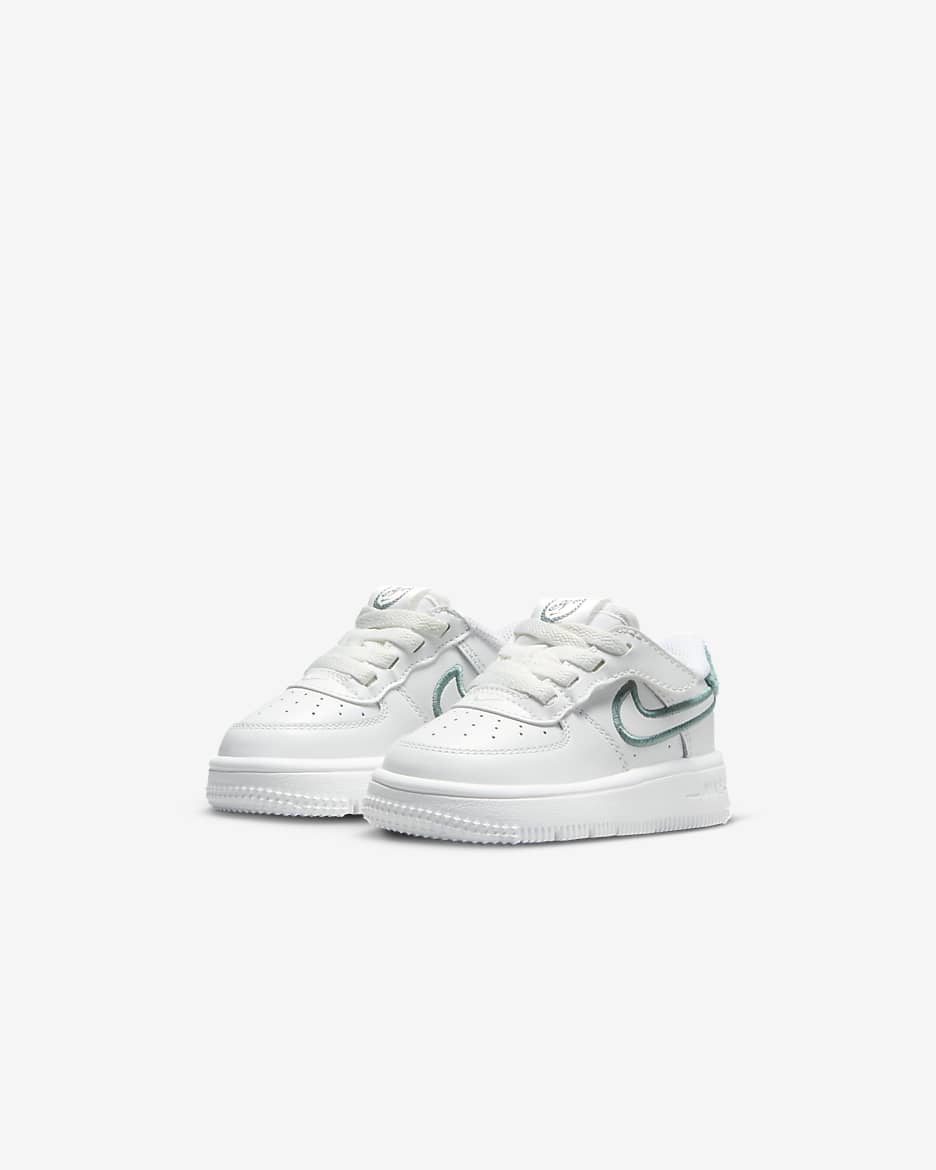 Nike Force 1 Low LV8 EasyOn Baby/Toddler Shoes - Summit White/Bicoastal/Summit White