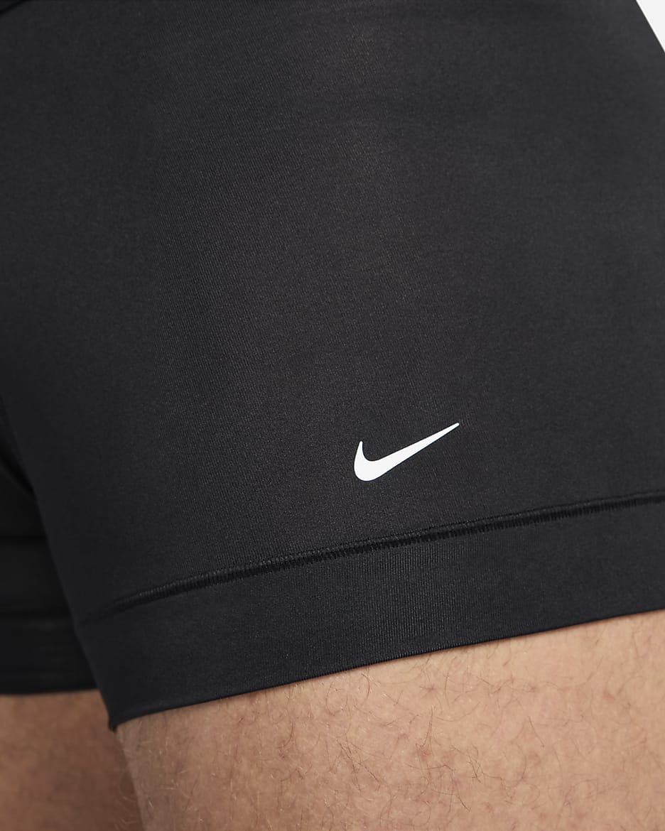 Ropa interior para hombre (paquete de 3) Nike Dri-FIT Essential Micro - Negro