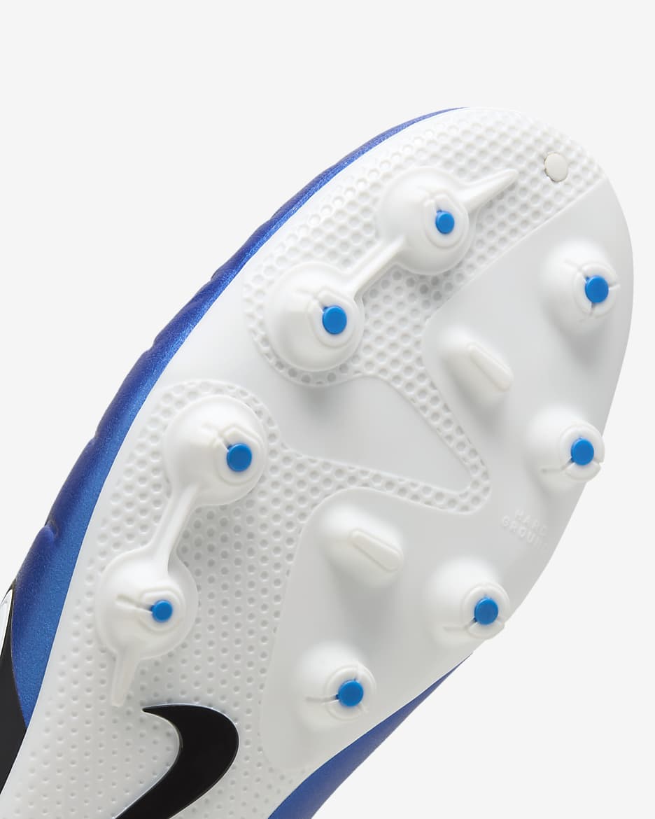 Nike Tiempo Legend 10 Pro Hard-Ground Low-Top Soccer Cleats - Soar/White