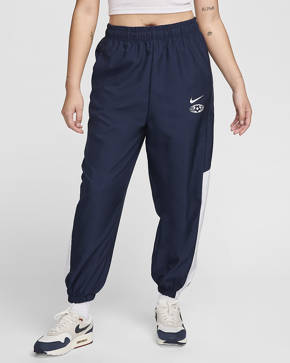 Nike Sportswear Women's Woven Joggers - Obsidian/Football Grey