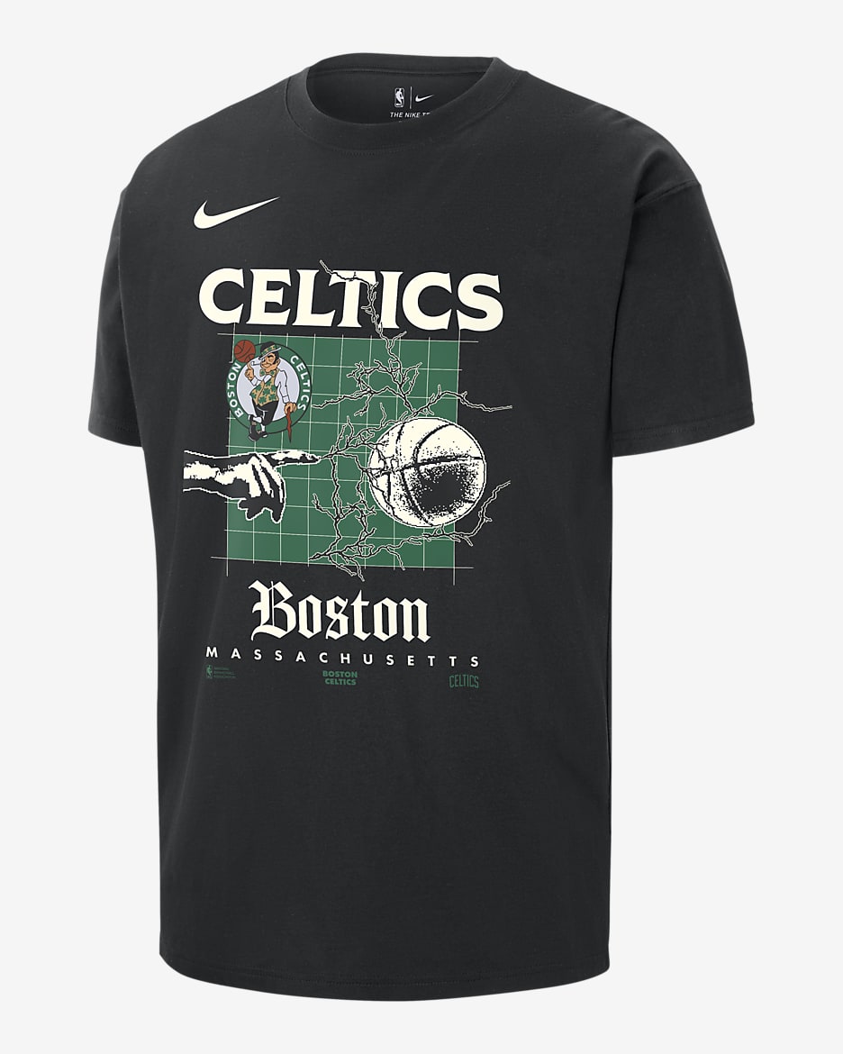Boston Celtics Courtside Men's Nike NBA Max90 T-Shirt - Black