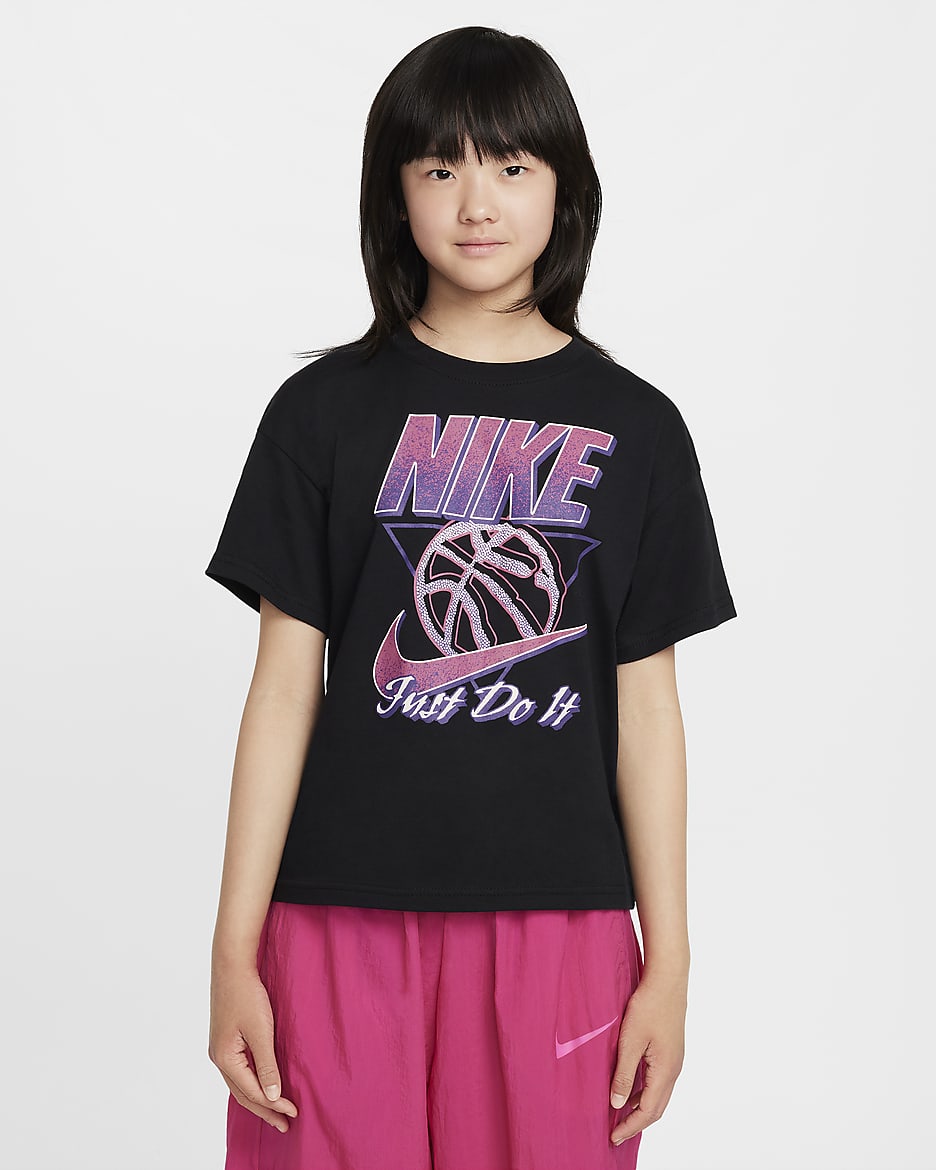 Nike Sportswear T-Shirt für ältere Kinder (Mädchen) - Schwarz