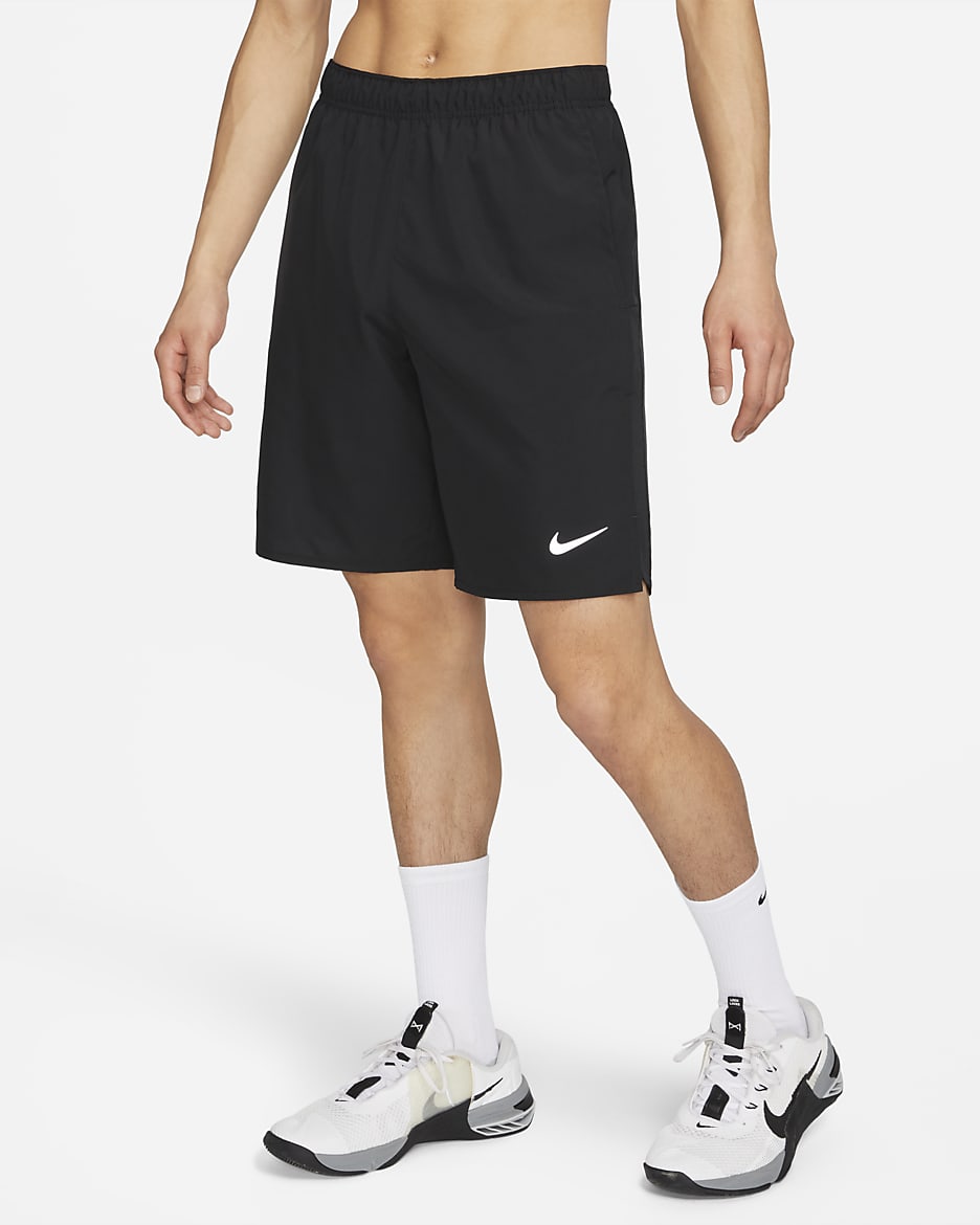 Nike Dri-FIT Challenger Men's 23cm (approx.) Unlined Versatile Shorts - Black/Black/Black