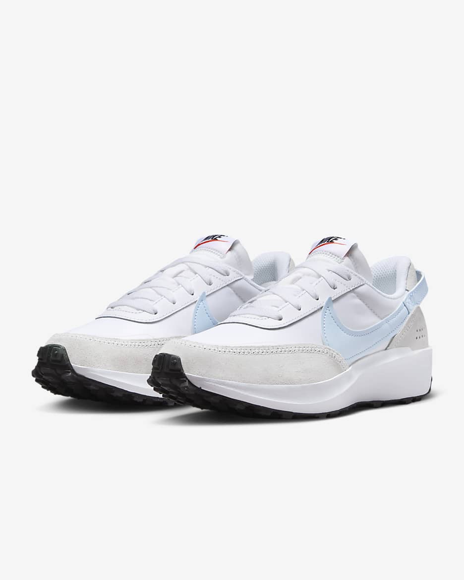 Nike Waffle Debut Women's Shoes - White/Summit White/White/Blue Tint